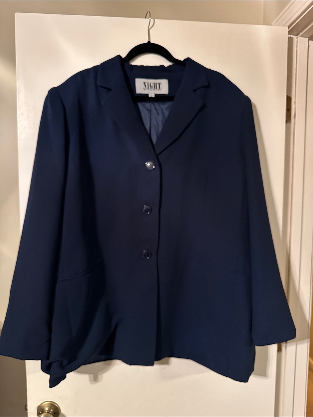 Navy Three-Button Women's Blazer